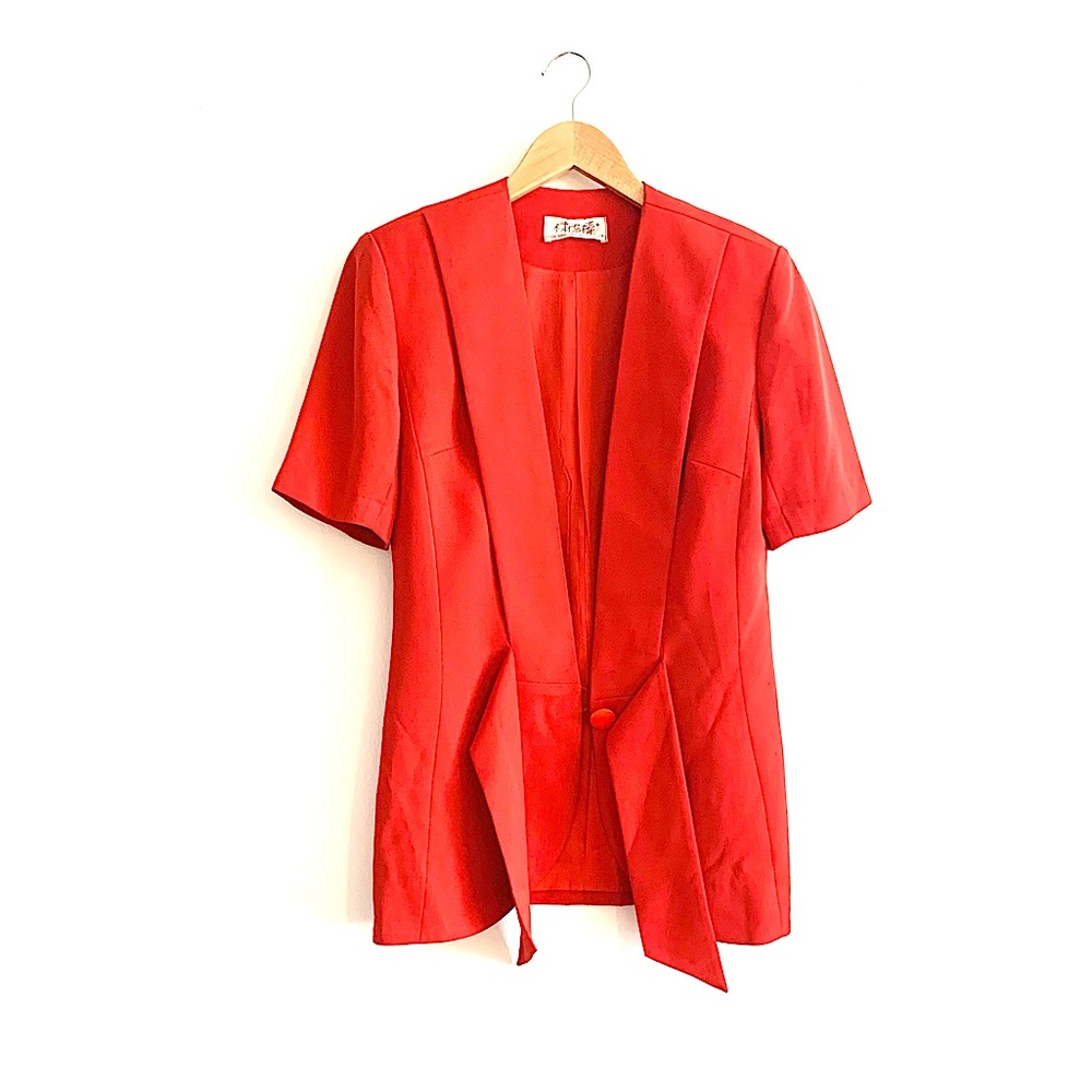 DESIGNER BOUTIQUE- Red Short Blazer!